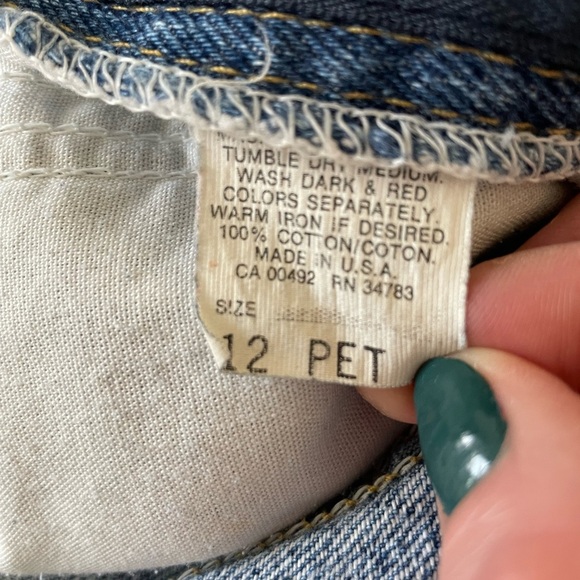 Lee | Vintage boyfriend crop high waist straight leg denim jeans women’s… - Picture 7 of 9